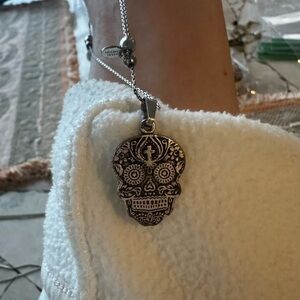 Alex and ani adjustable day of the dead nexklace